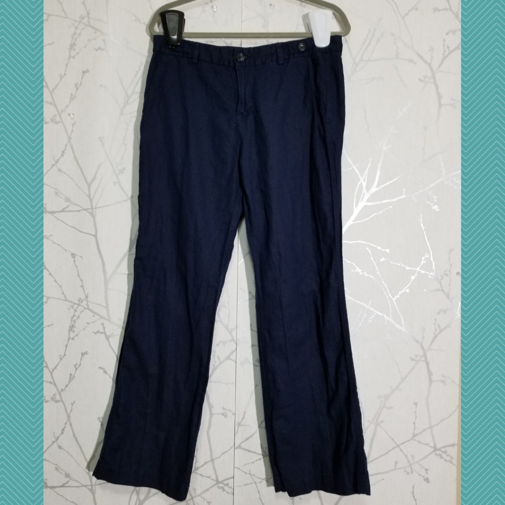 Banana Republic Dark Blue Linen Blend Pants - Picture 7 of 7